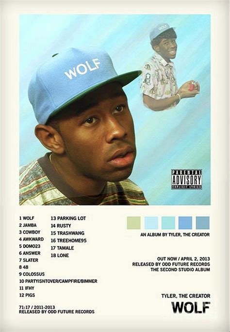 wolf poster tyler|Tyler the Creator Wolf Poster for sale 